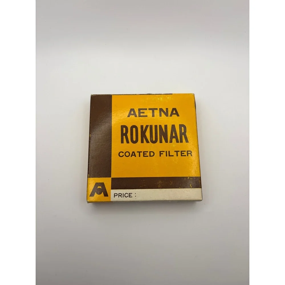 Aetna Rokunar Coated Filter Vintage Camera Lens Accessory with Original Box